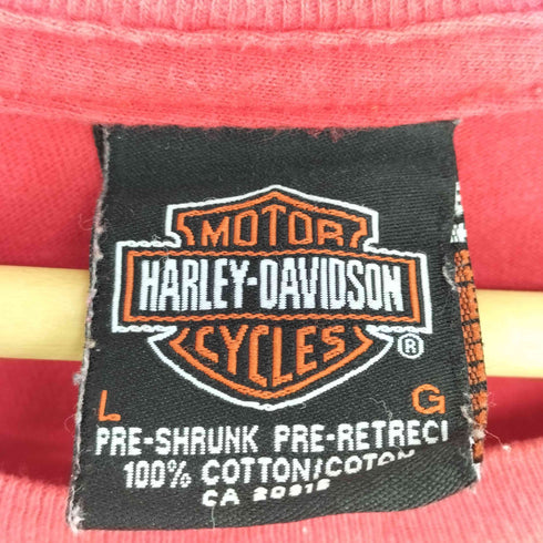 ハーレーダビッドソン HARLEY-DAVIDSON HDロゴ 両面プリント ノースリーブカットソー メンズ JPN:L